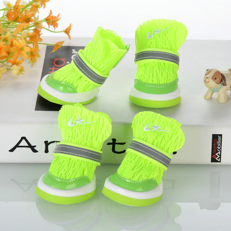 Dog Shoes Do Not Drop Feet Teddy Small Dog Pet Shoes Soft Bottom Foot Cover Breathable Corgi Bear Dog Shoes Spring And Summer