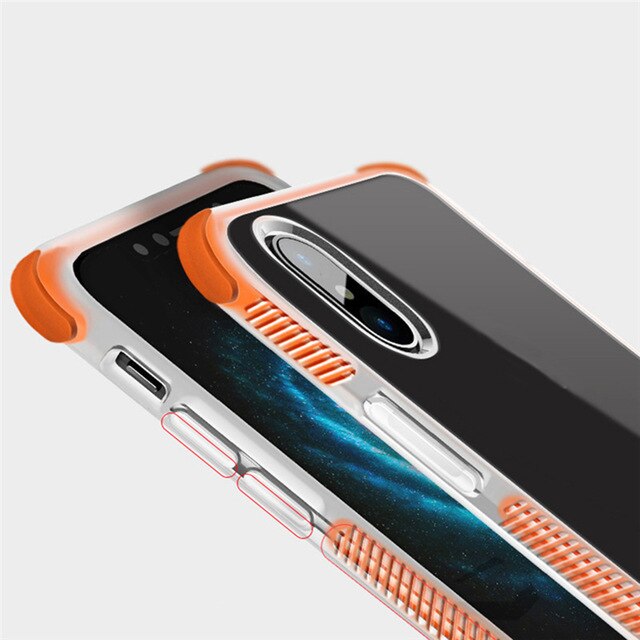 Funda protectora resistente de cuatro esquinas anticaídas, carcasa suave de TPU transparente para iPhone 11