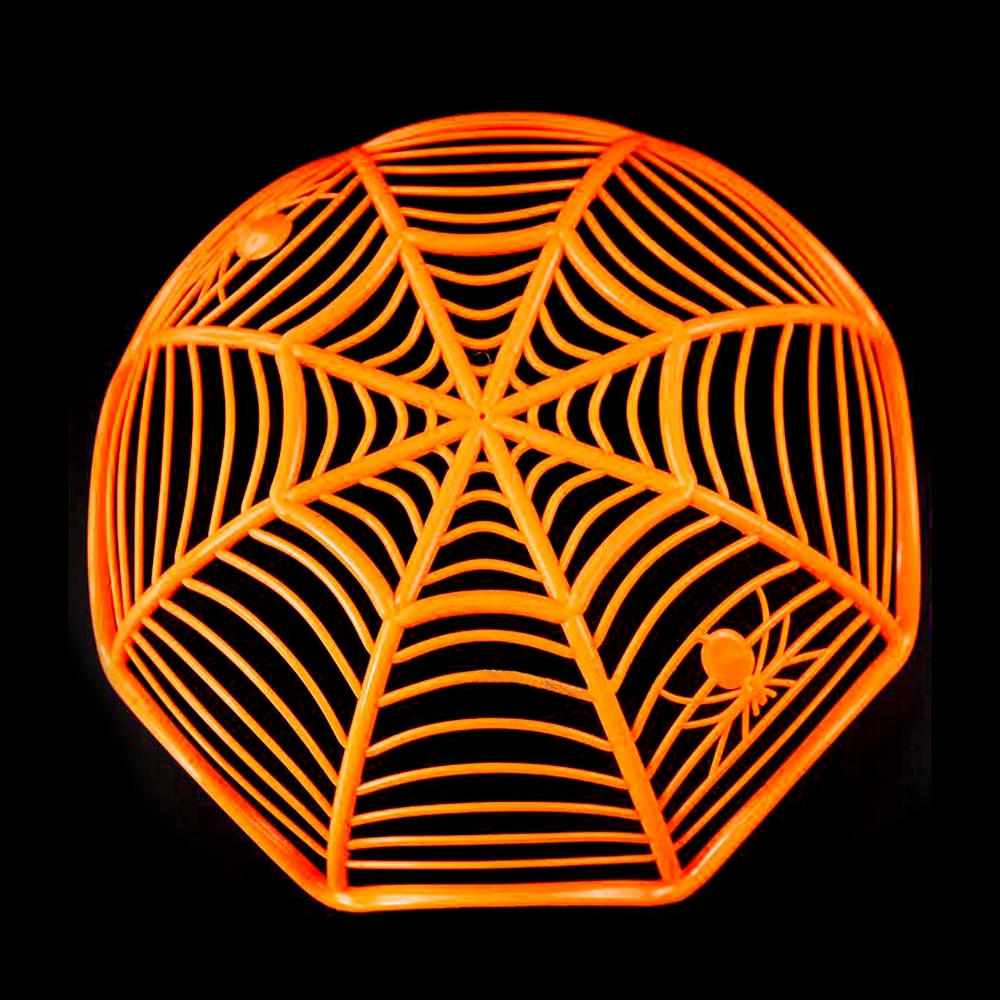 1 Pcs Halloween Fruit Bowl Spider Web Candy Basket