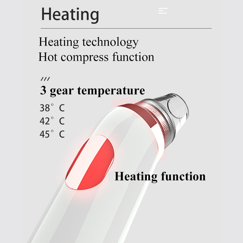 Pore cleaner blackhead remover vacuum Face skin care Black heads Acne Pimple Removal Vacuum cleaner black dot Removal Tools