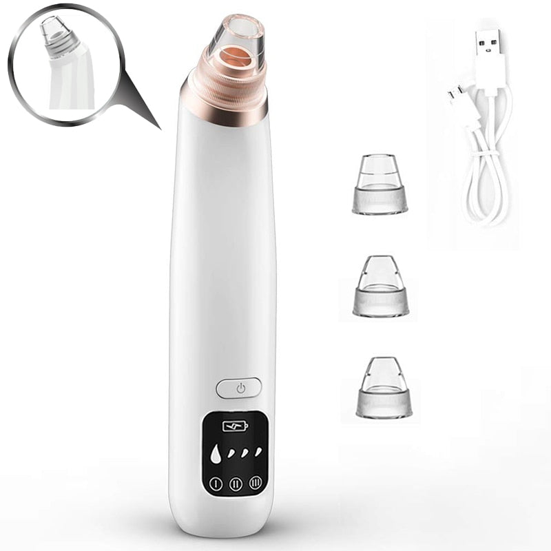 Pore cleaner blackhead remover vacuum Face skin care Black heads Acne Pimple Removal Vacuum cleaner black dot Removal Tools