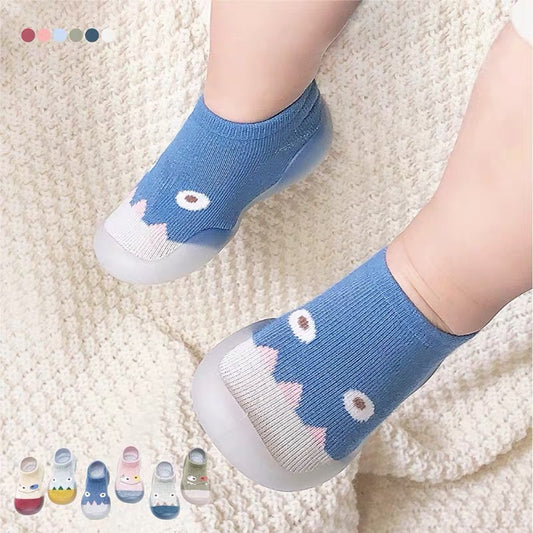 Children's Floor Socks Shoes Spring And Autumn Pure Cotton Thin Baby Socks Shoes Baby Toddler Shoes Indoor Cartoon Front Shoes
