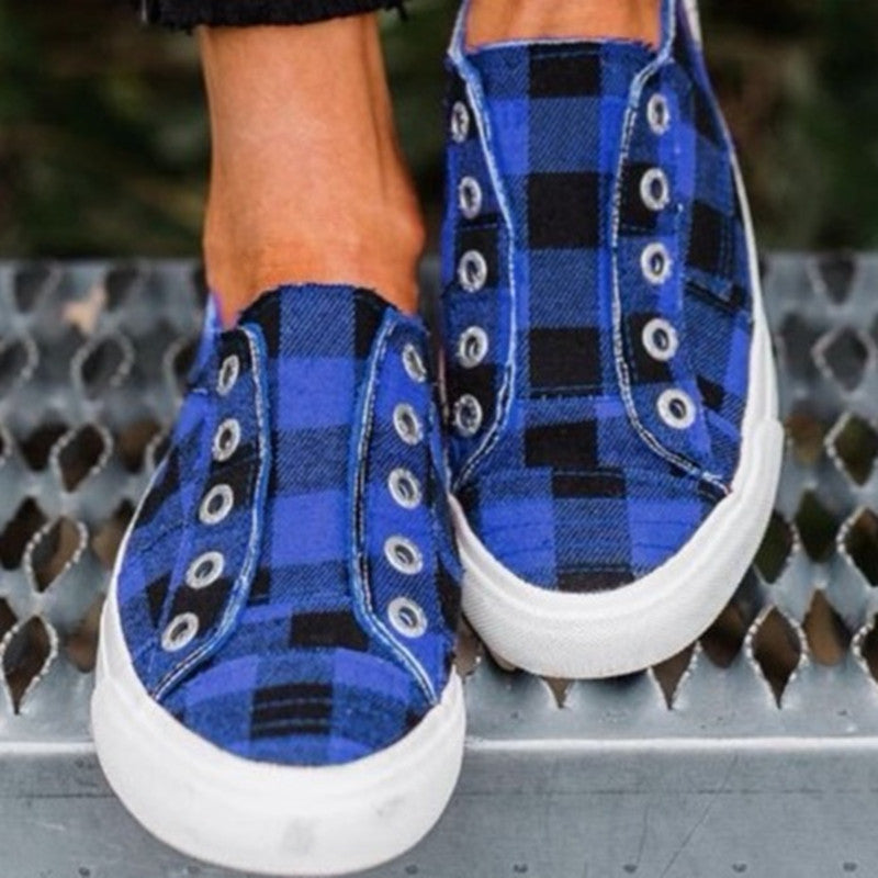 Women's New Large Size Slip-On Canvas Shoes