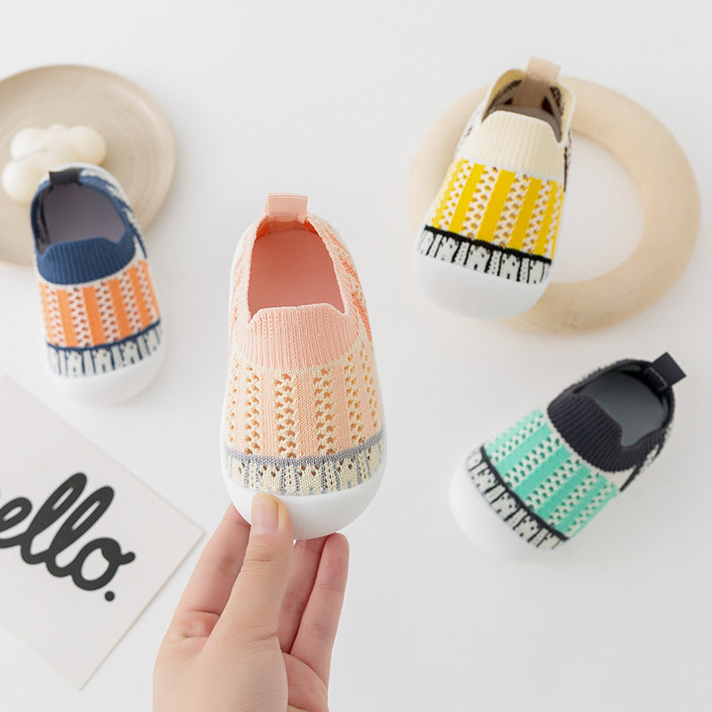 Baby Shoes Summer New Baby Toddler Shoes Soft Bottom Non-Slip Indoor And Outdoor Boys And Girls Anti-Kick Can Not Fall Off The Floor Shoes