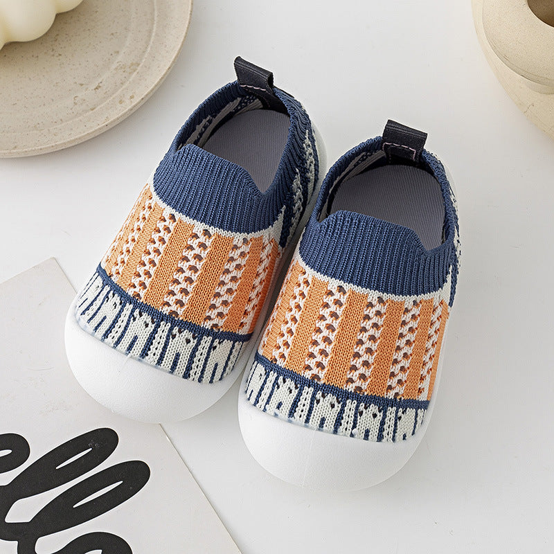 Baby Shoes Summer New Baby Toddler Shoes Soft Bottom Non-Slip Indoor And Outdoor Boys And Girls Anti-Kick Can Not Fall Off The Floor Shoes