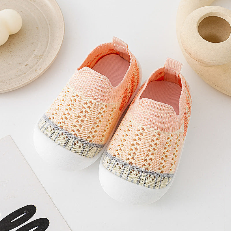Baby Shoes Summer New Baby Toddler Shoes Soft Bottom Non-Slip Indoor And Outdoor Boys And Girls Anti-Kick Can Not Fall Off The Floor Shoes