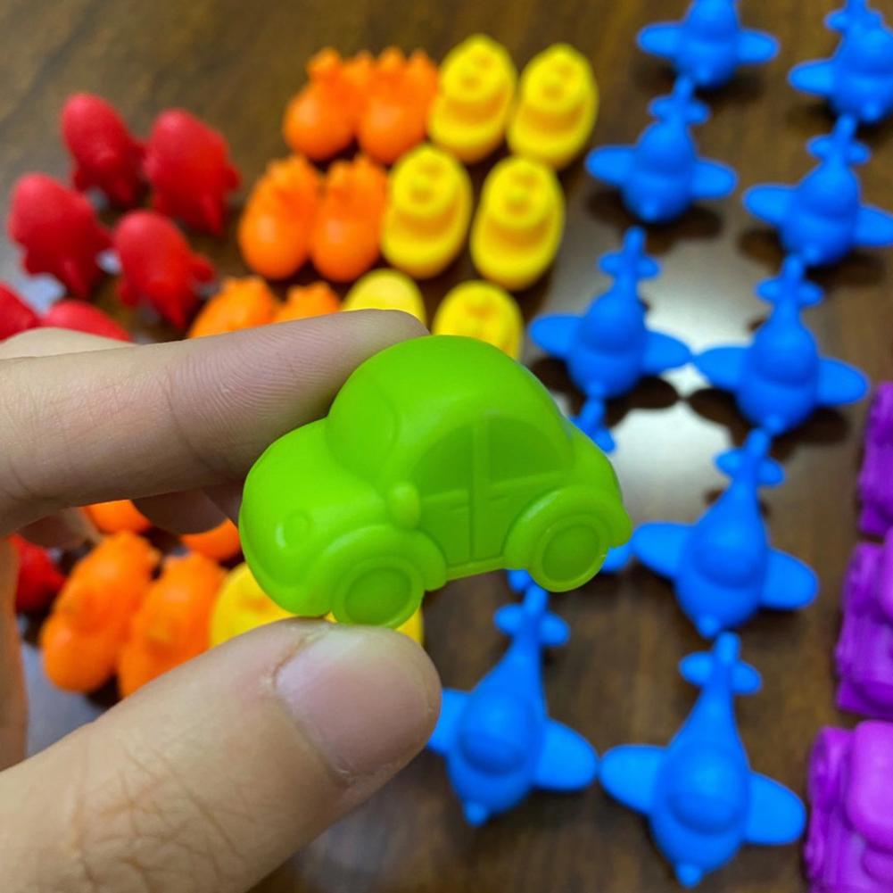 Children's Rainbow Count Early Education Cognitive Toys Montessori Teaching Aids Math Children's Game Set