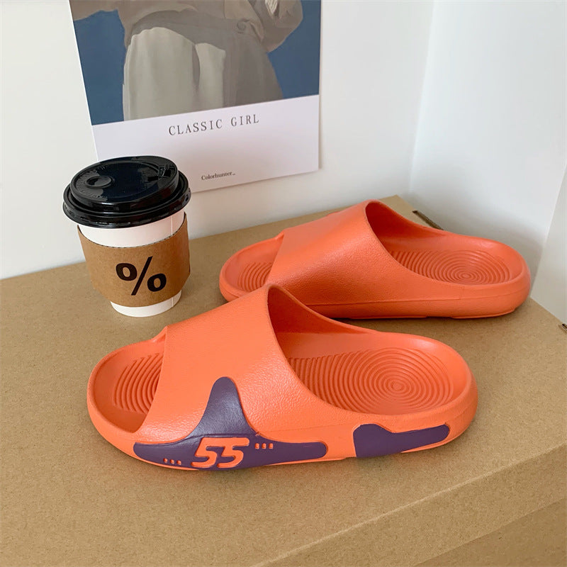 New Sandals And Slippers Men's Summer Thick Bottom Non-Slip Beach Wear Trend Couple Sandals And Slippers Women