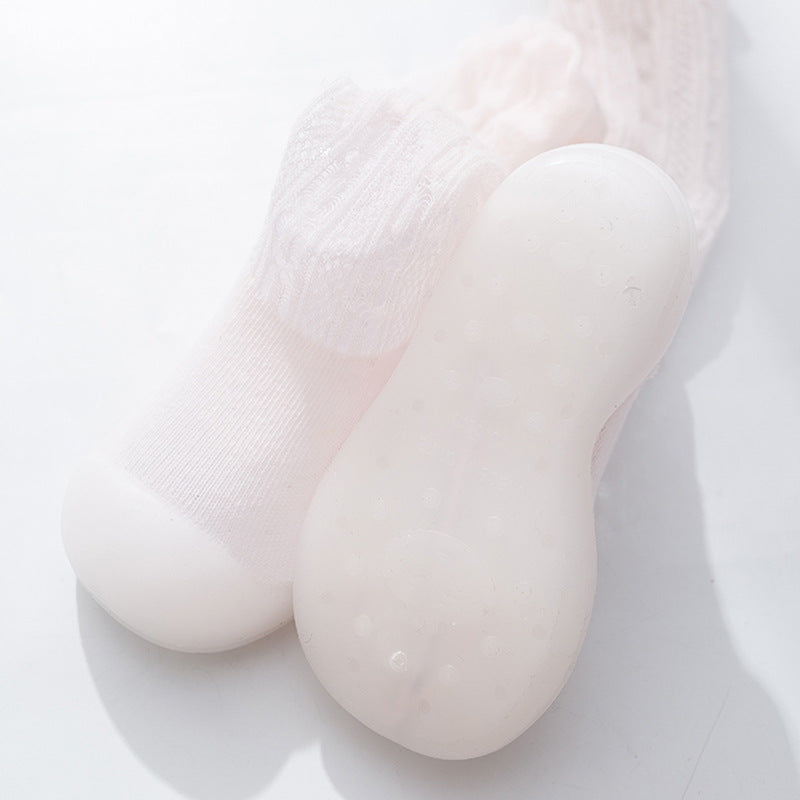 Baby Socks Shoes Summer New Baby Anti-Mosquito Socks Long Tube Breathable Soft Bottom Non-Slip Children's Foreign Style Toddler Shoes And Socks