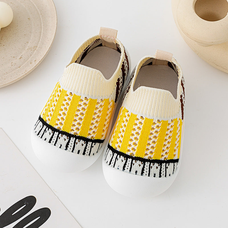 Baby Shoes Summer New Baby Toddler Shoes Soft Bottom Non-Slip Indoor And Outdoor Boys And Girls Anti-Kick Can Not Fall Off The Floor Shoes