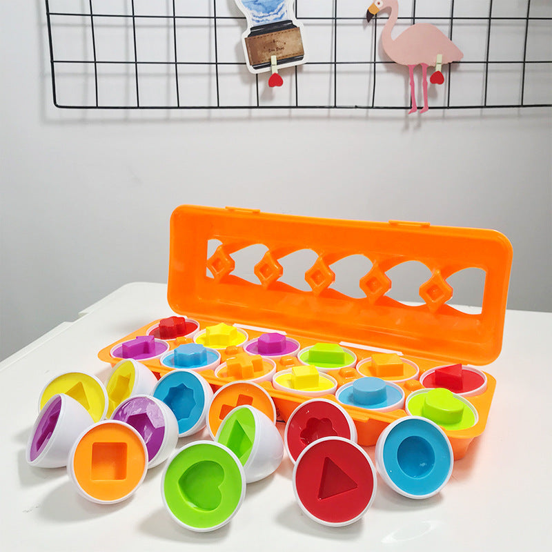 Smart Egg Matching Twisted Egg Recognition Color Imitation Egg Box Children's Puzzle Early Education Assembly Toy