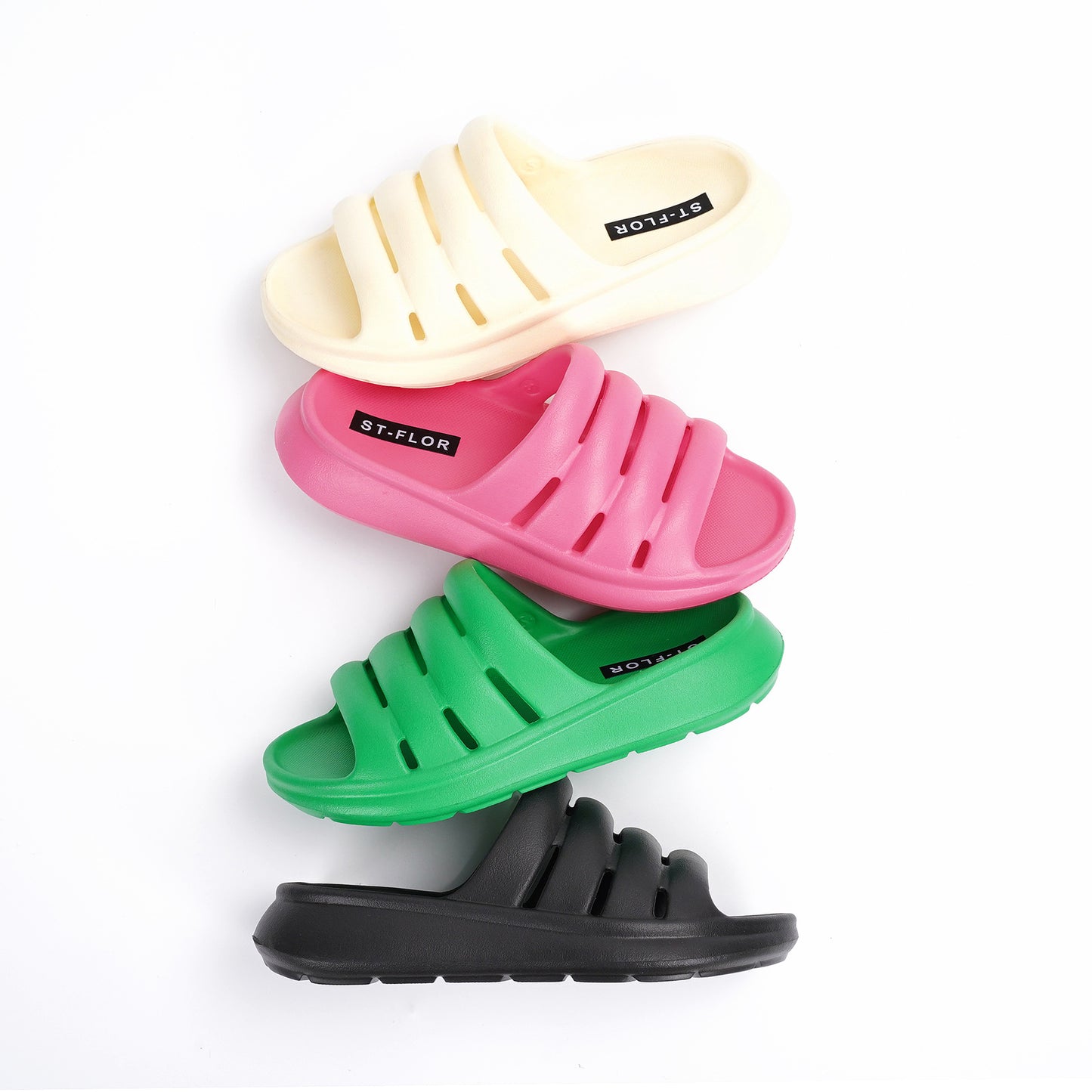 EVA Rubber And Plastic Slippers Casual Fashion Flat Bottom Couple Trend Shoes Men And Women Slippers Outer Wear