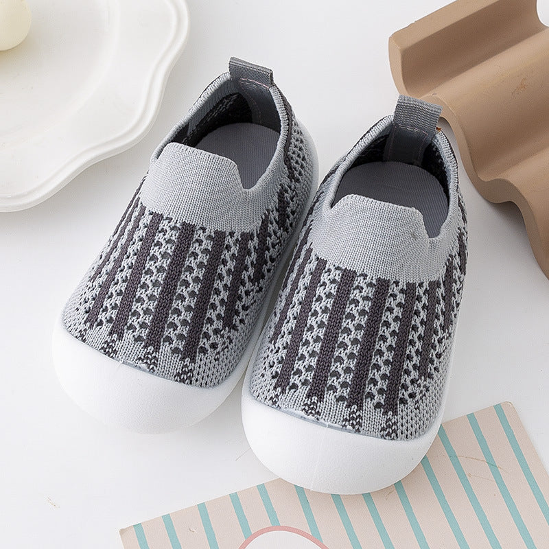 Baby Toddler Shoes Soft Bottom Summer New Children's Shoes Ultra-Light Handsome Deodorant Baby Indoor Non-Slip Shoes And Socks