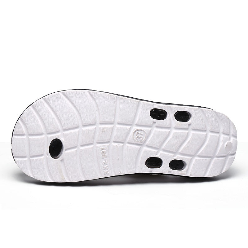 Summer Slippers Women Casual Massage Durable Flip Flops Beach Sandals Female Wedge Shoes Striped Lady Room Slippers