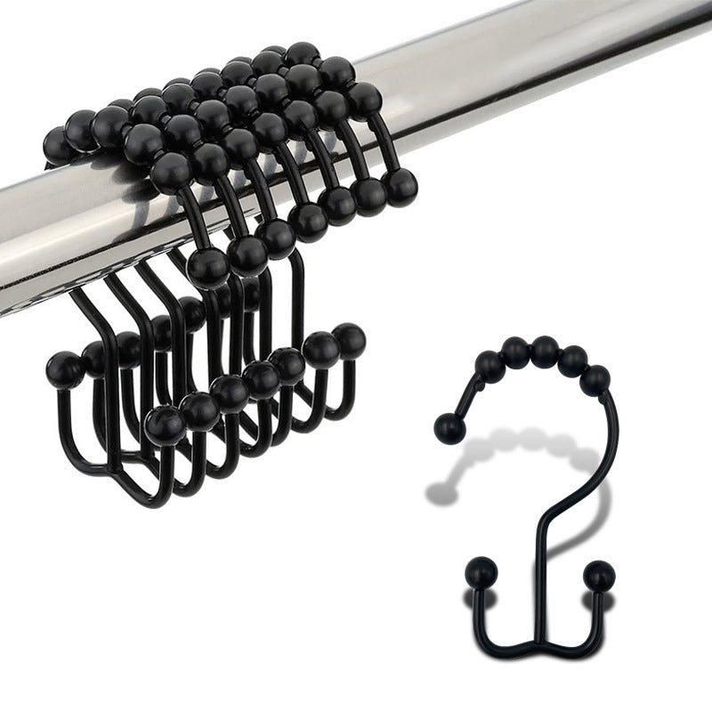 Gancho de acero inoxidable, cortina de bolas con forma de montaña, gancho de doble cara, gancho para productos de baño y cocina para el hogar