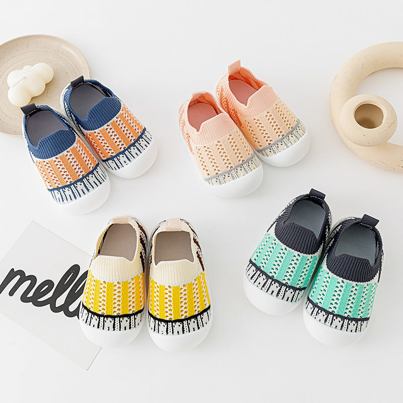 Baby Shoes Summer New Baby Toddler Shoes Soft Bottom Non-Slip Indoor And Outdoor Boys And Girls Anti-Kick Can Not Fall Off The Floor Shoes