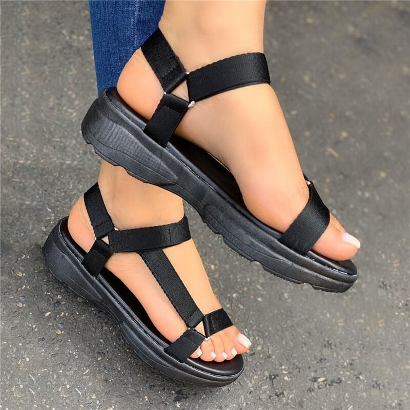 Big Size 43 Multi Colors Casual Shoes Woman Flat Dropship Comfortable Sandals Female Light Sandalias De Mujer