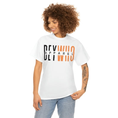 DEY-WHO apparel Heavy Cotton Tee (front & back)