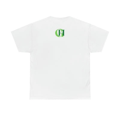 GREEN HOOD apparel Heavy Cotton Tee (front & back design)