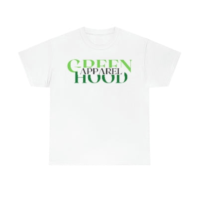 GREEN HOOD apparel Heavy Cotton Tee (front & back design)